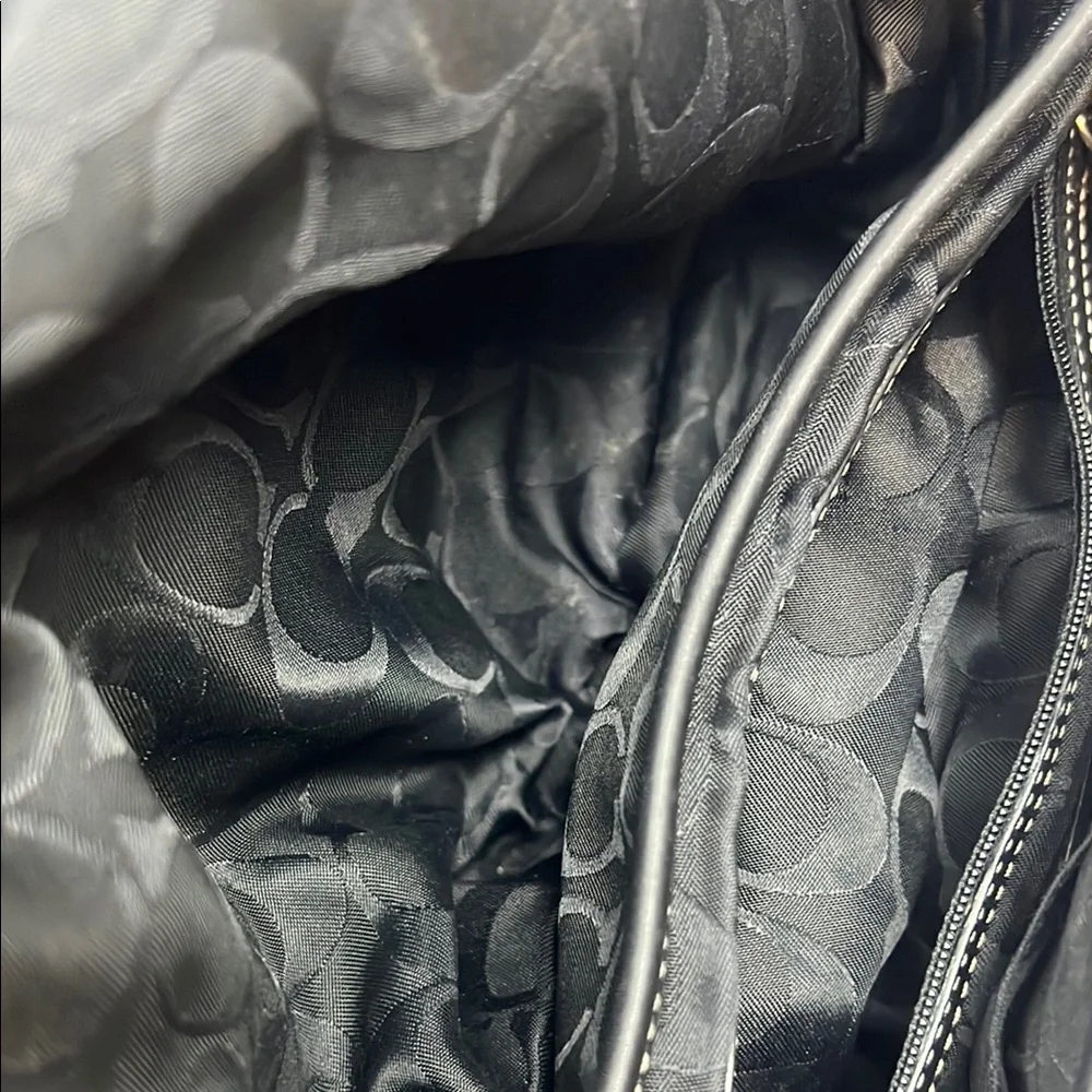 Coach Y2K Soho Buttery Soft Double Pocket Buckle Hobo Shoulder Bag Black 3653 - Picture 11 of 15